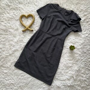 Banana Republic Gray Sheath Dress Crew Neck